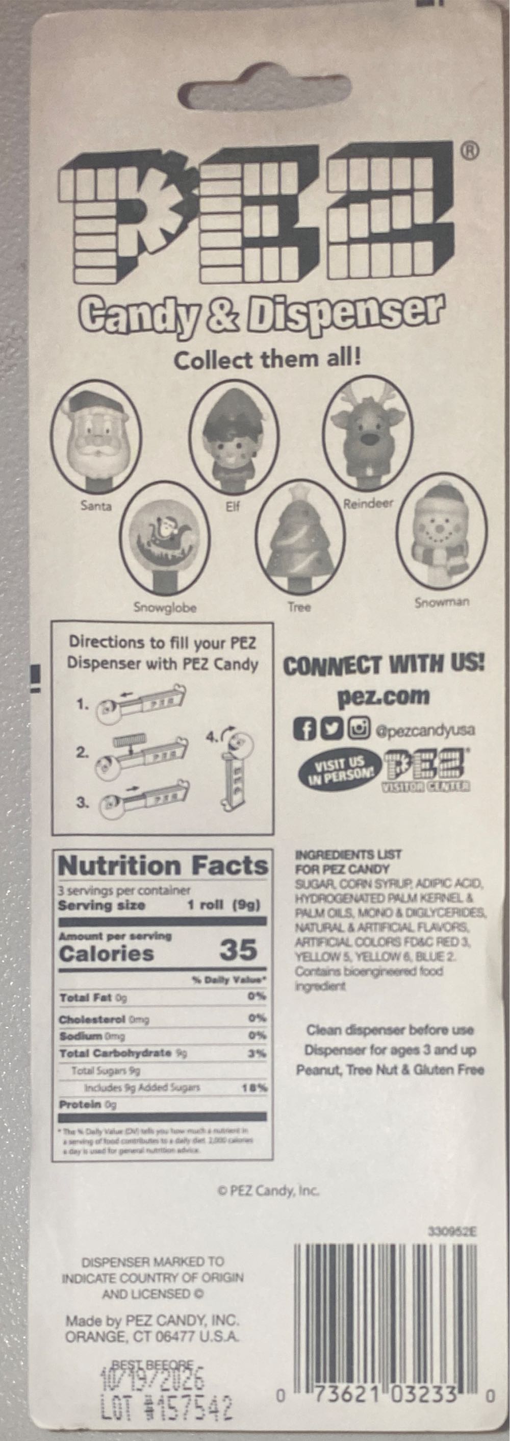 Christmas Nutcracker - Christmas pez collectible [Barcode 073621032330] - Main Image 2