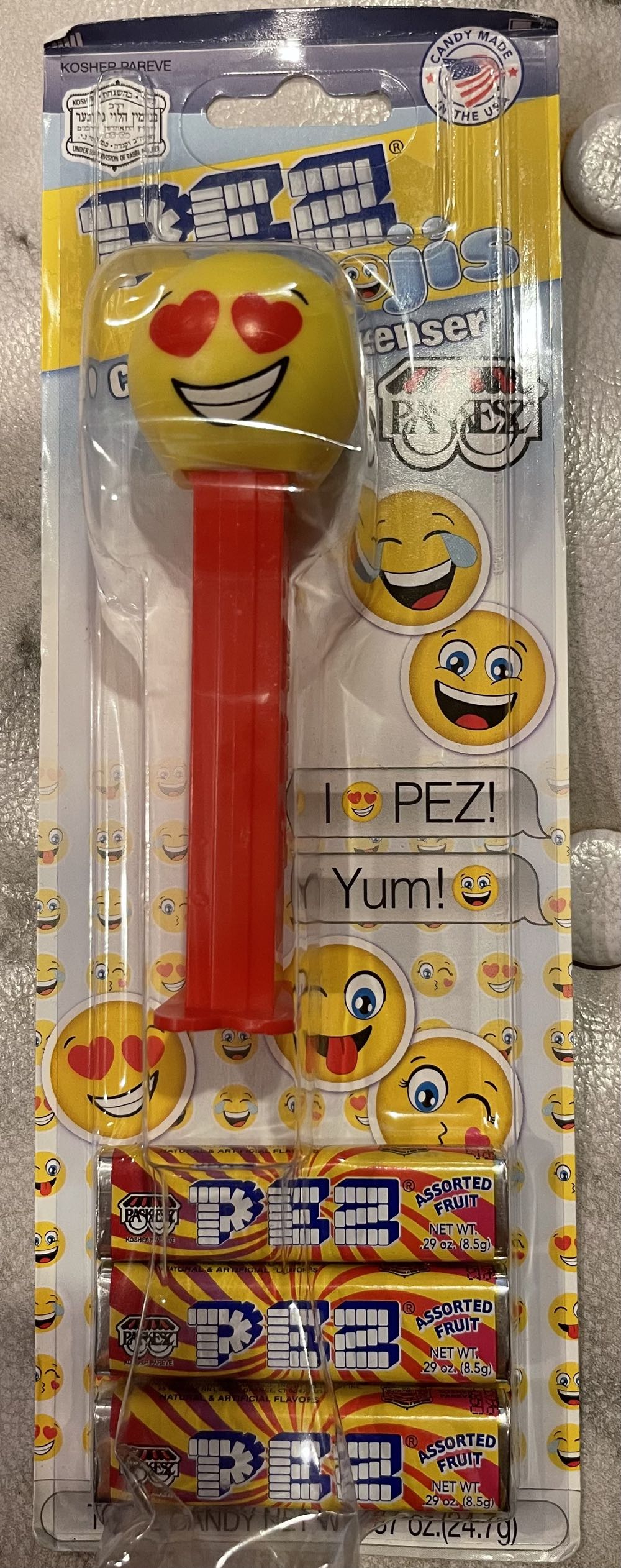 Pez Candy Lot Of 7 Kosher Emoji Dispensers Paskesz Lot Of 7  pez collectible [Barcode 025675122932] - Main Image 2