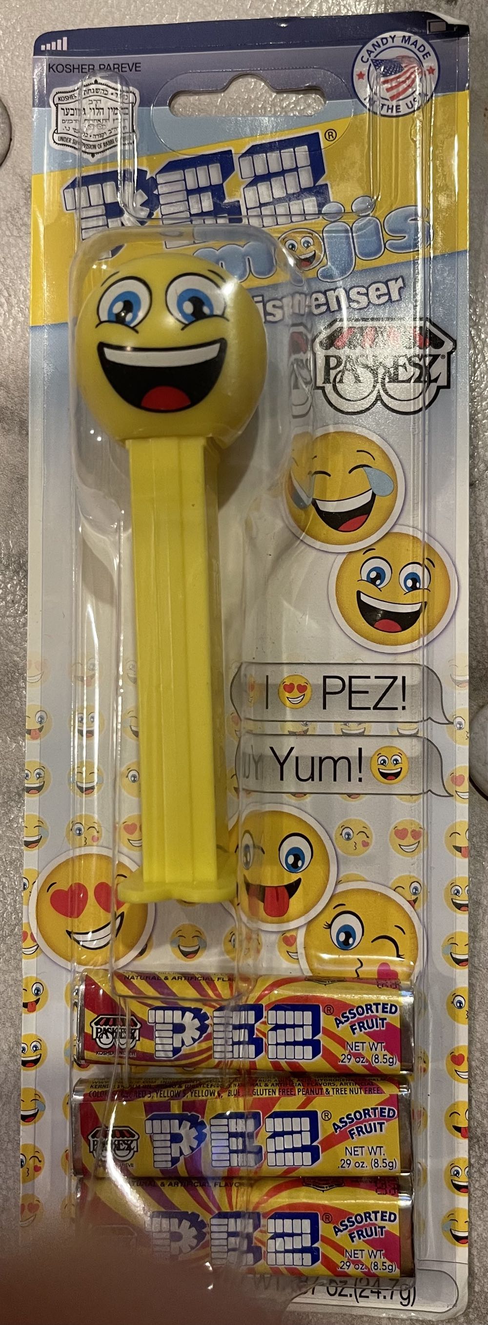 Pez Candy Lot Of 7 Kosher Emoji Dispensers Paskesz Lot Of 7  pez collectible [Barcode 025675122932] - Main Image 3