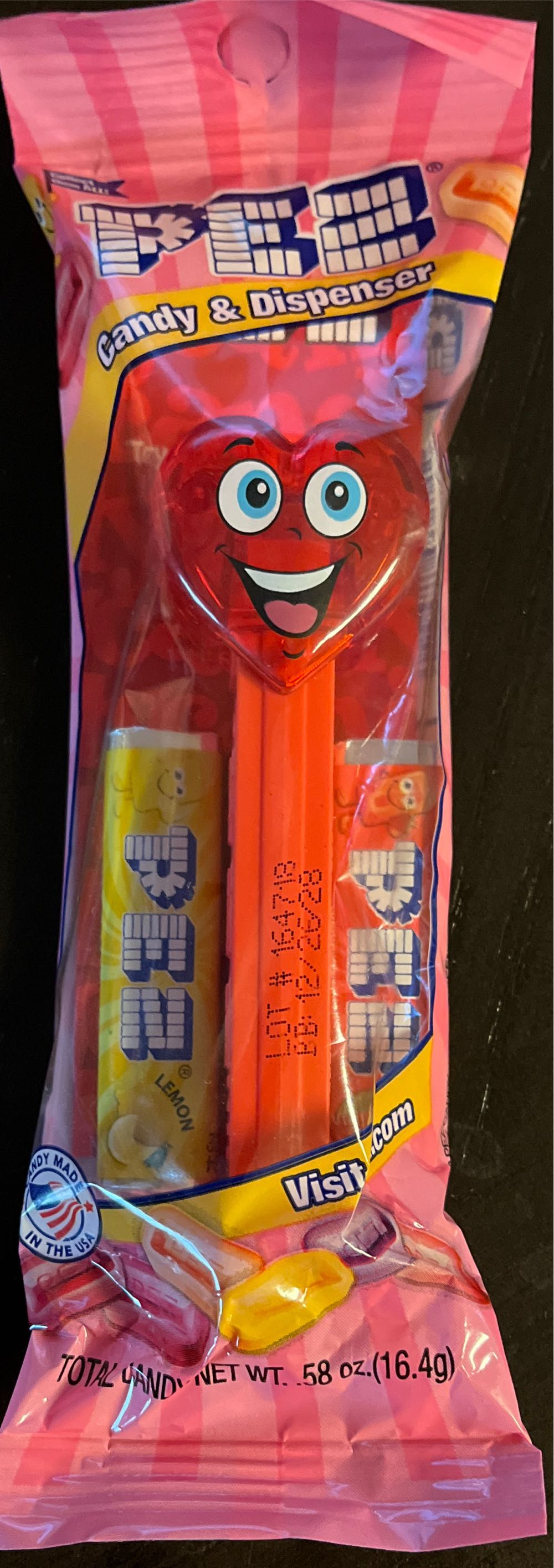 Valentine CRYSTAL HEART (Red) ❤️ - Valentine’s Day ❤️ pez collectible [Barcode 073621002142] - Main Image 2