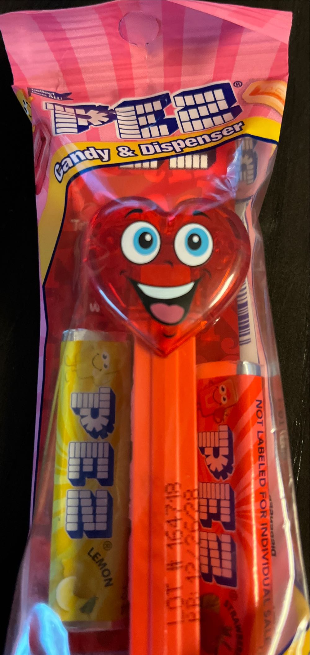 Valentine CRYSTAL HEART (Red) ❤️ - Valentine’s Day ❤️ pez collectible [Barcode 073621002142] - Main Image 4