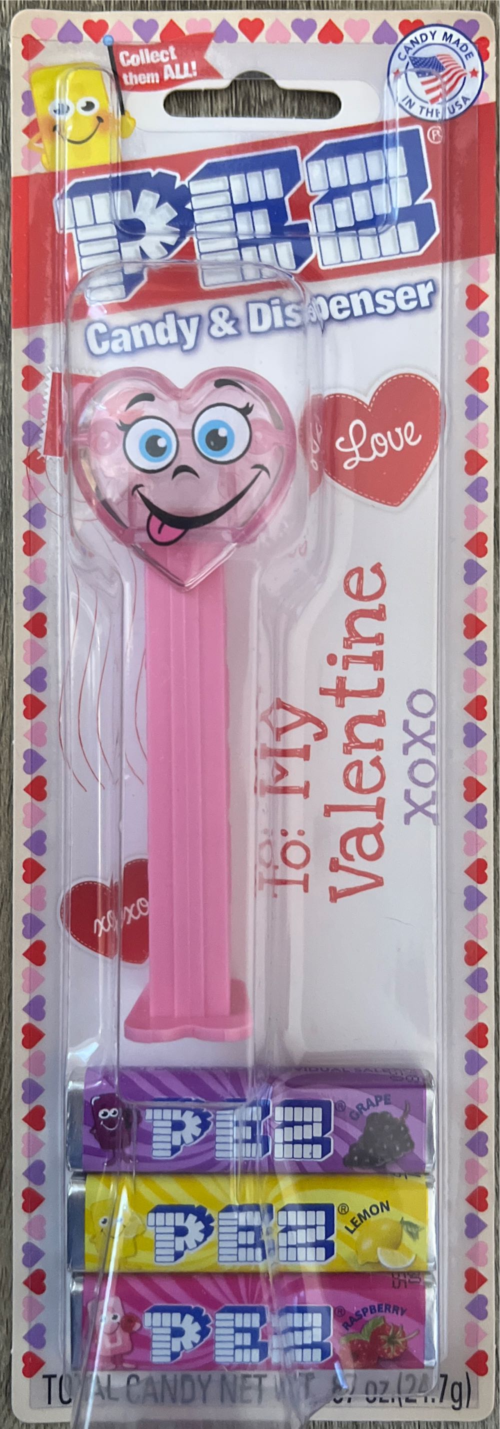 Silly Heart - HEARTS pez collectible [Barcode 073621092143] - Main Image 4