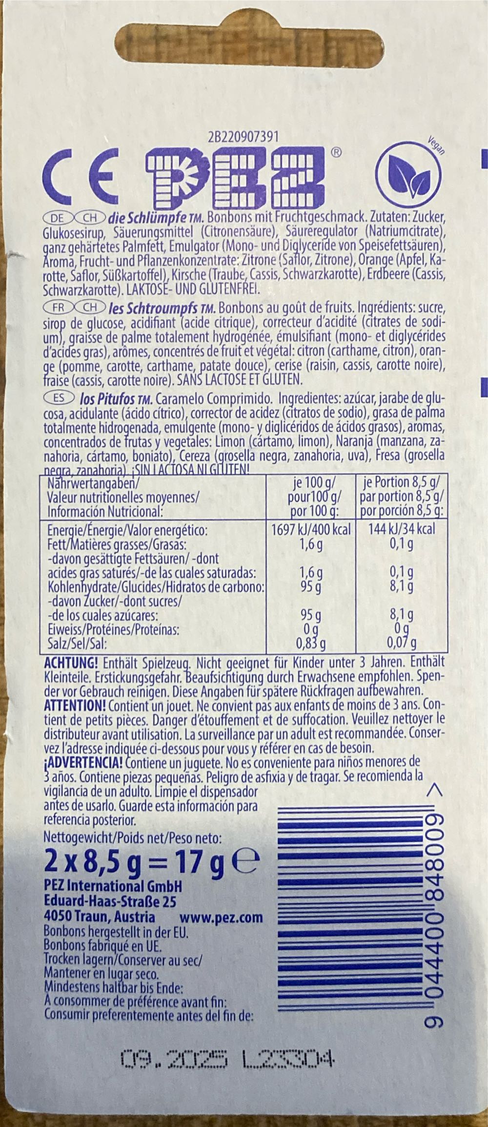 The Smurfs : Smurfette  pez collectible - Main Image 2