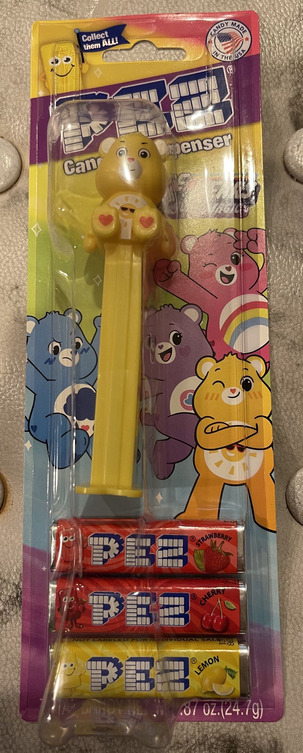 Care Bears - Funshine Bear 🐻 - Care Bears pez collectible [Barcode 073621090026] - Main Image 2