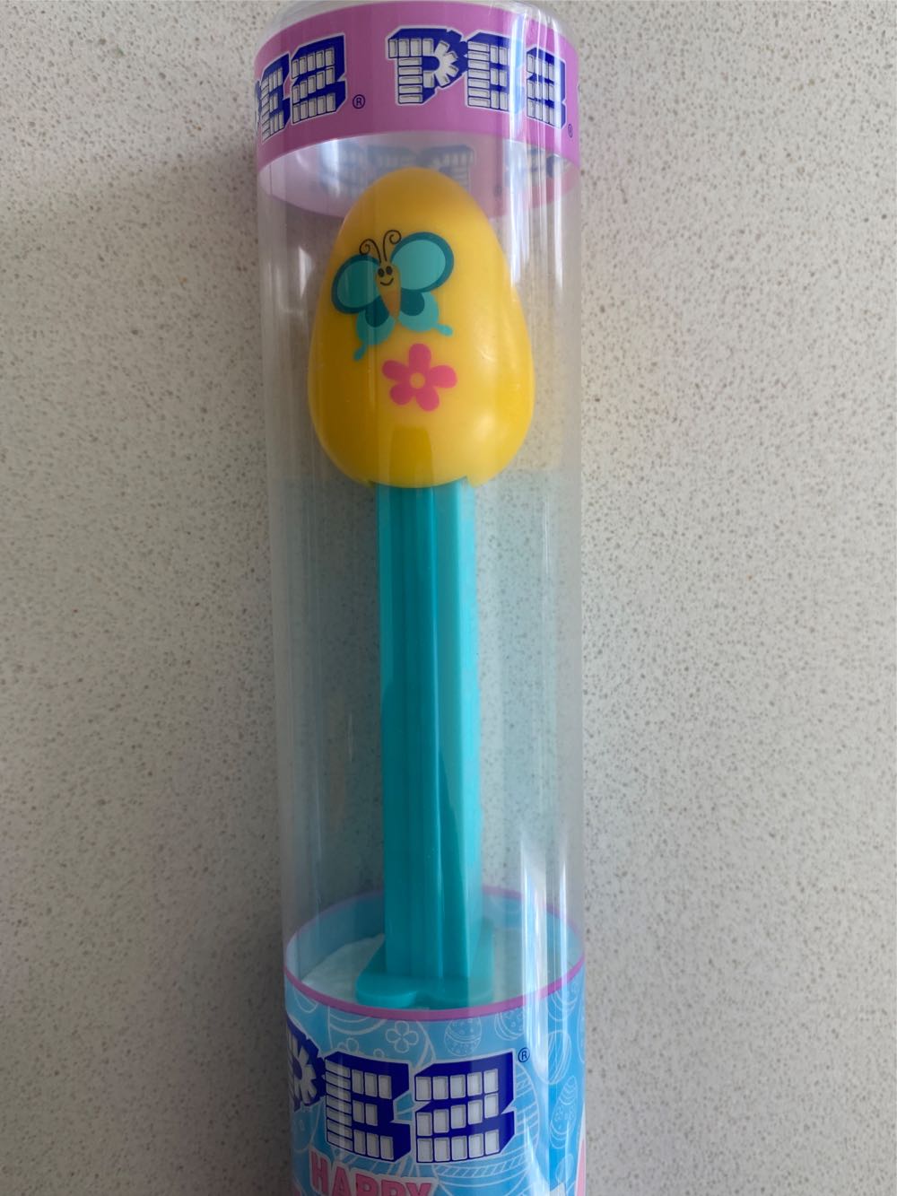 Easter Egg - Yellow W/ Blue Butterfly - Easter - Eggs pez collectible [Barcode 073621053434] - Main Image 2