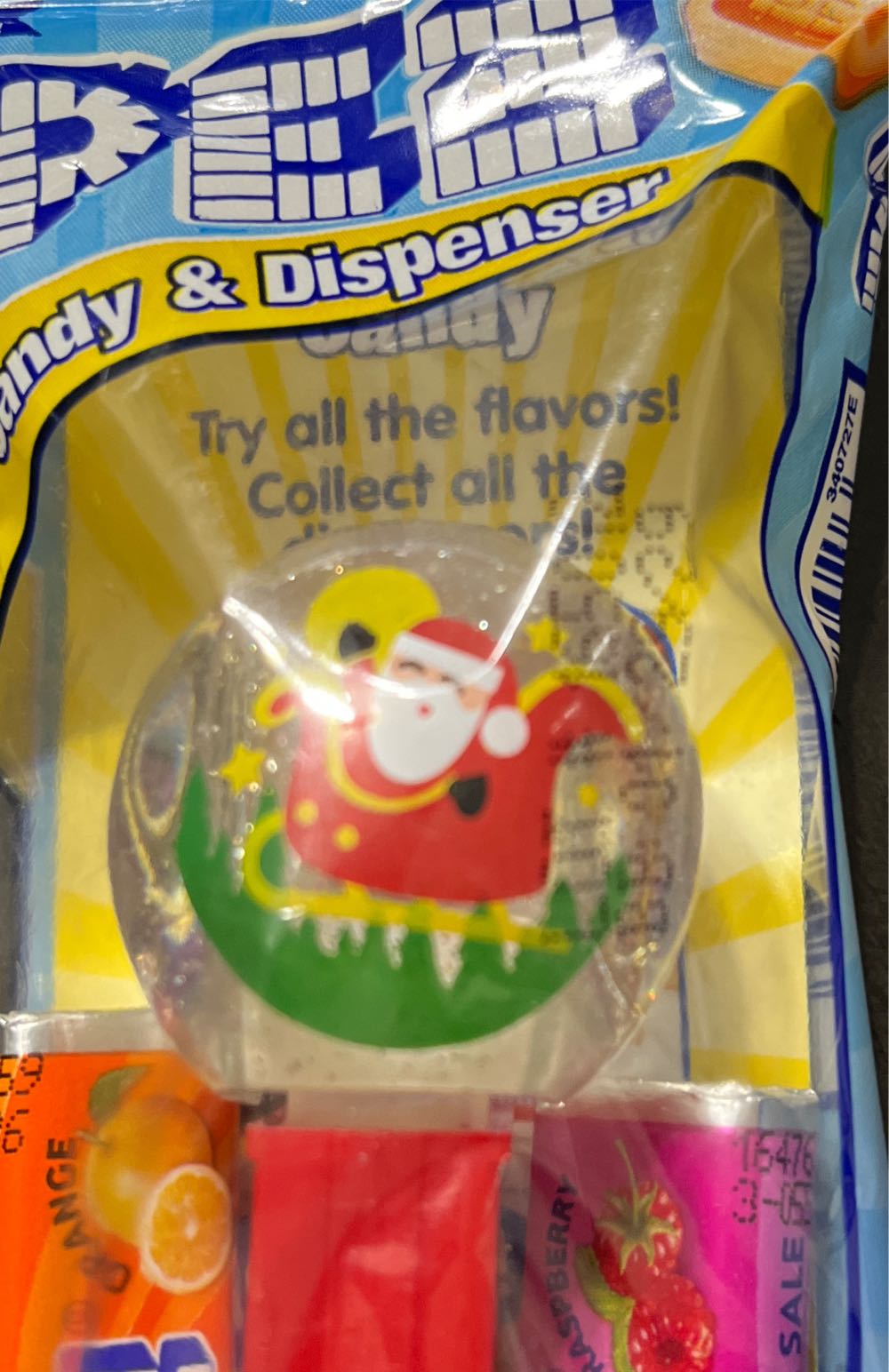 Christmas - Snow Globe - Santa In Sleigh 🛷 🎄2024 - Christmas pez collectible [Barcode 073621090026] - Main Image 3