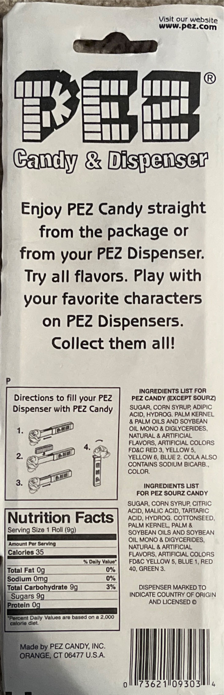 Halloween - Glowing Witch Classic 🧙2005 🎃 - Halloween pez collectible [Barcode 073621093034] - Main Image 2