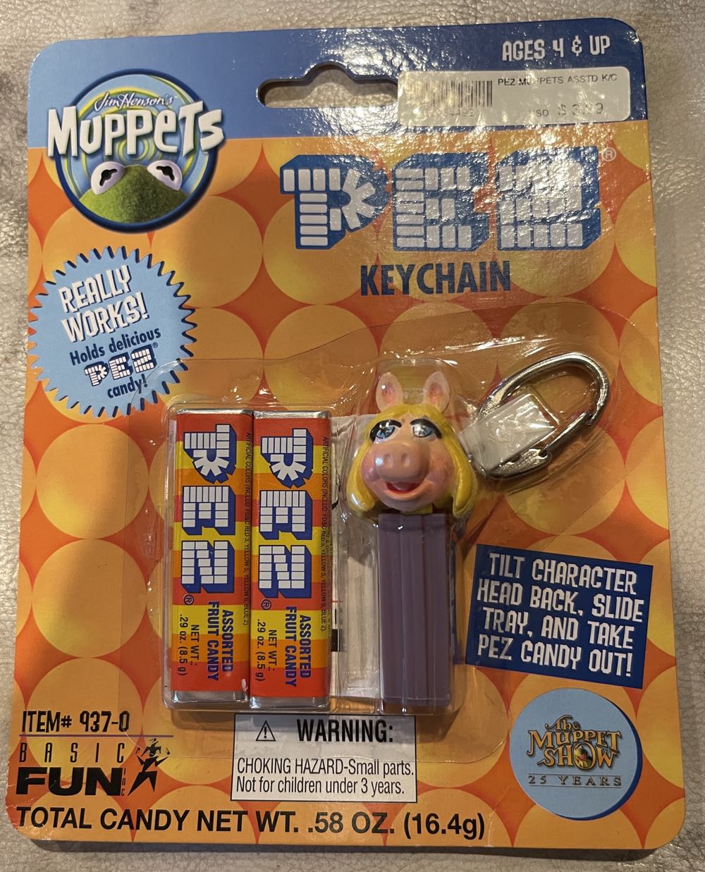 Pez The Muppet Show 25 Years Mini Keychain Miss Piggy - Keychain pez collectible [Barcode 014397937009] - Main Image 2