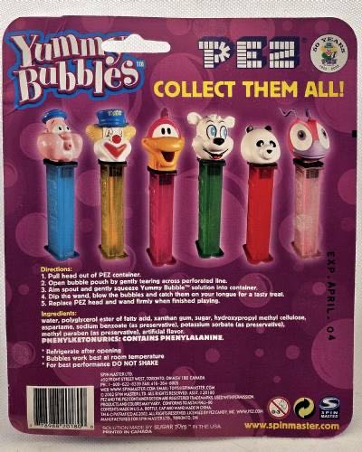 Yummy Bubbles - Bubbleman - PEZ Toys pez collectible [Barcode 778988201800] - Main Image 2