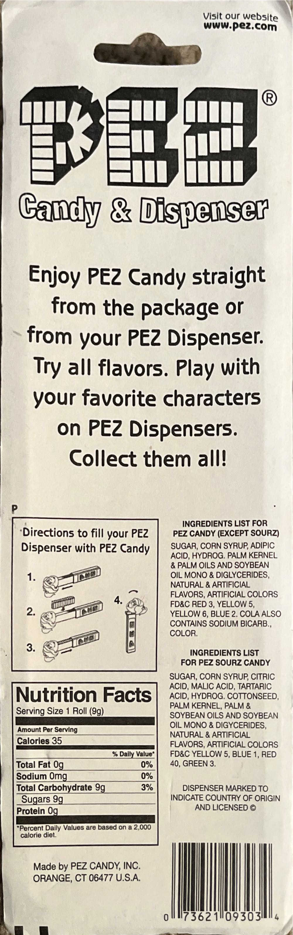 Halloween - Skull 💀 2005 🎃 - Halloween pez collectible [Barcode 073621093034] - Main Image 2