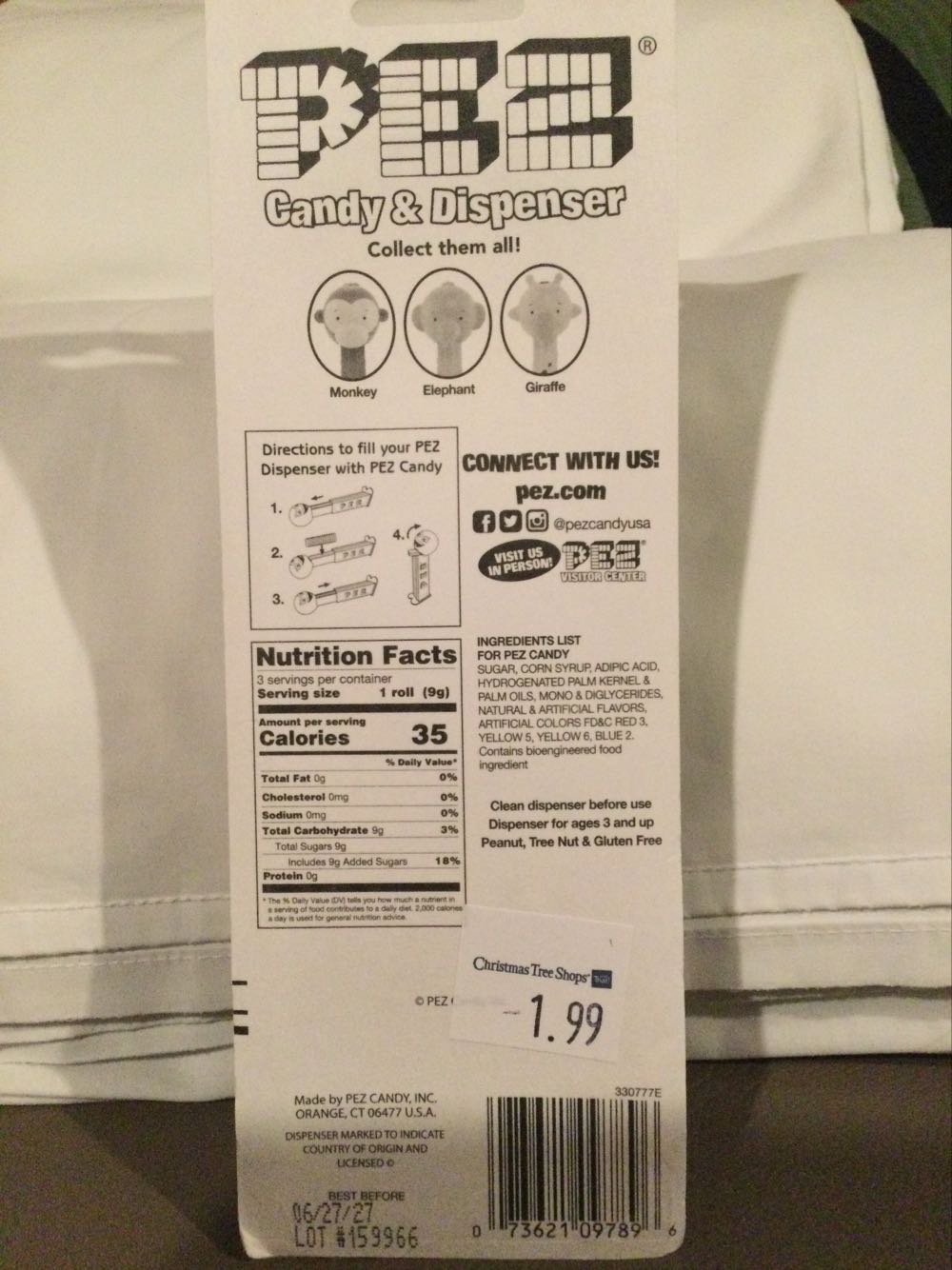 Ella Elephant - Pezimals pez collectible [Barcode 073621097896] - Main Image 3