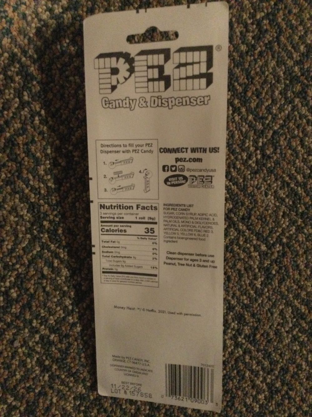 Money Heist - Mask - Crystal - OLS - Pez Limited Edition pez collectible [Barcode 073621090033] - Main Image 3