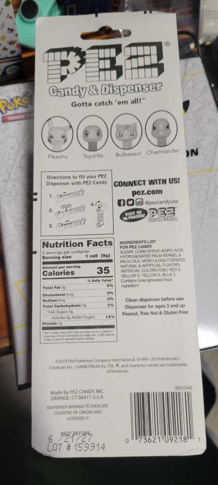 Pokémon - Bulbasaur - Pokemon pez collectible [Barcode 073621092181] - Main Image 2