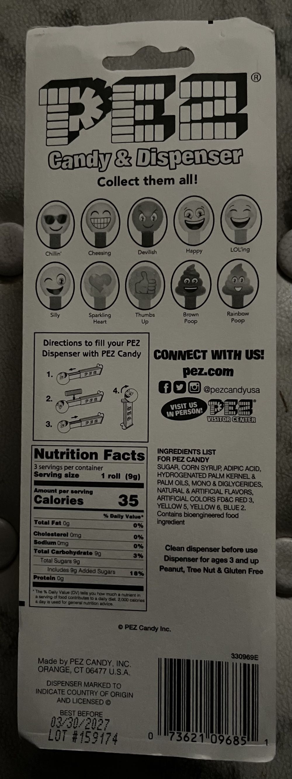 Emoji - Thumbs Up  pez collectible [Barcode 073621096851] - Main Image 2