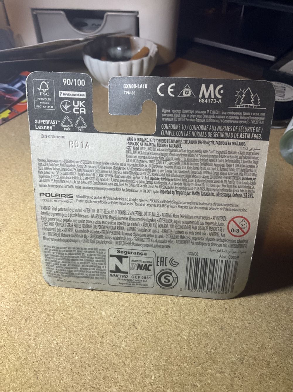 Polaris Slingshot        90/100 - Street Cars pez collectible [Barcode 027084086263] - Main Image 2