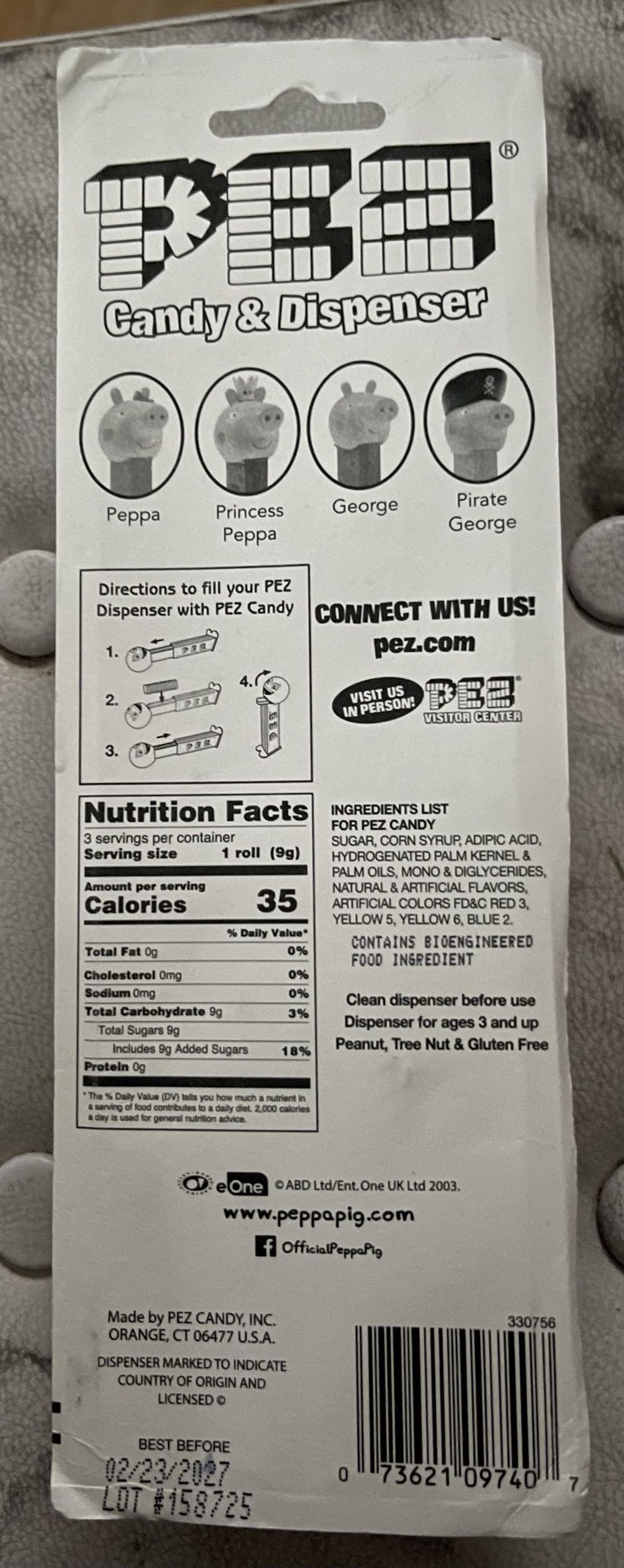 Peppa Pig - Princess Peppa  pez collectible [Barcode 073621097407] - Main Image 2