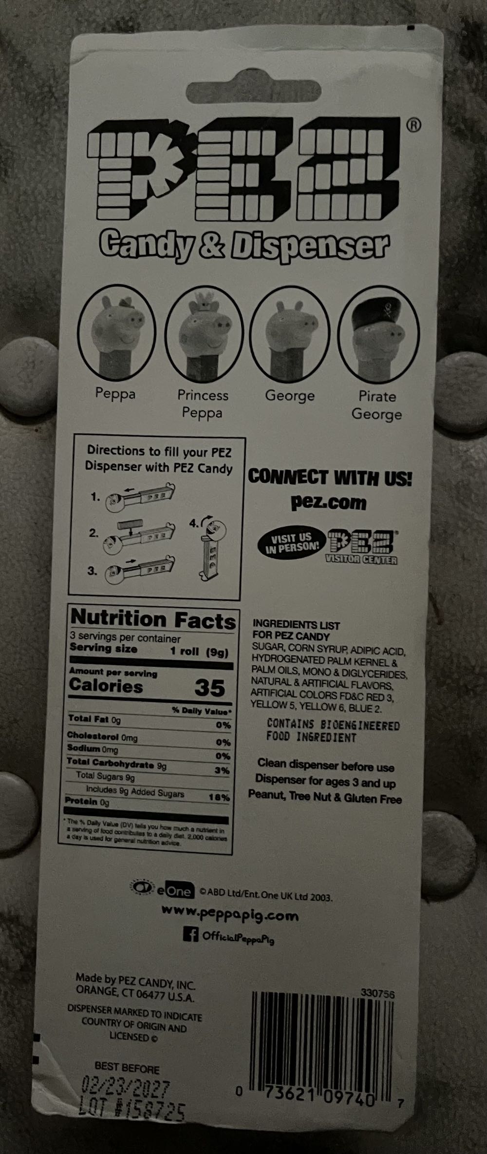 Peppa Red Bow - Peppa Pig pez collectible [Barcode 073621097407] - Main Image 2