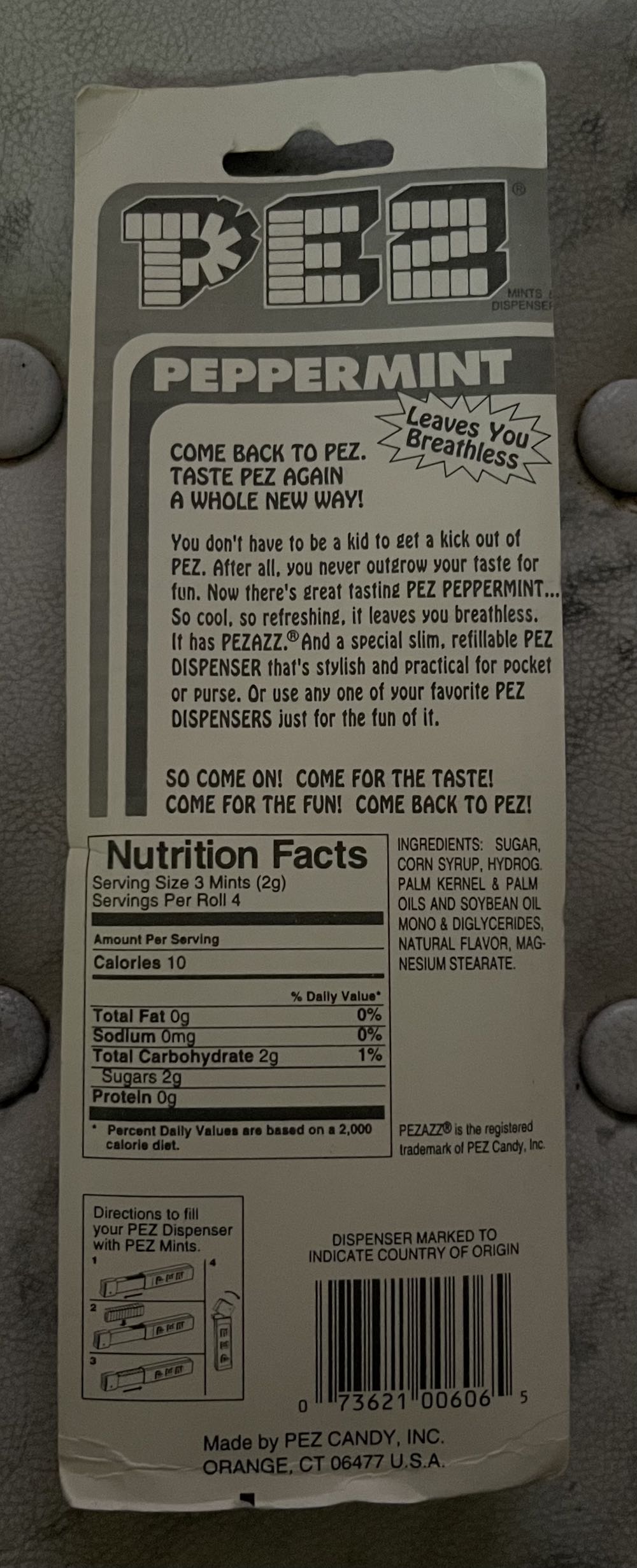 Pez Yellow Monochromatic And Regular Dispenser  pez collectible [Barcode 073621006065] - Main Image 2