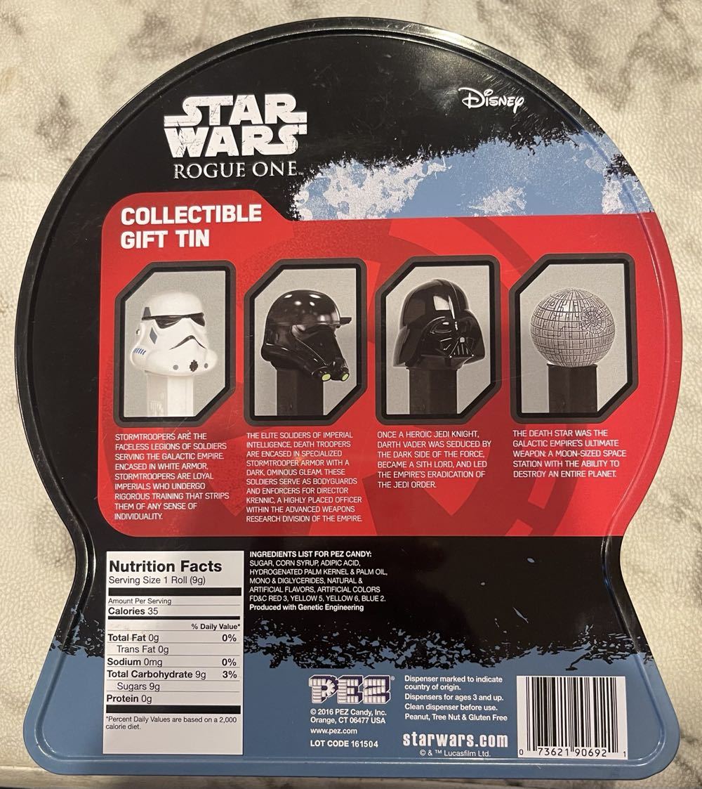 Star Wars - Rogue One Gift Tin - Movies & TV - Disney/Lucasfilm pez collectible [Barcode 073621906921] - Main Image 2