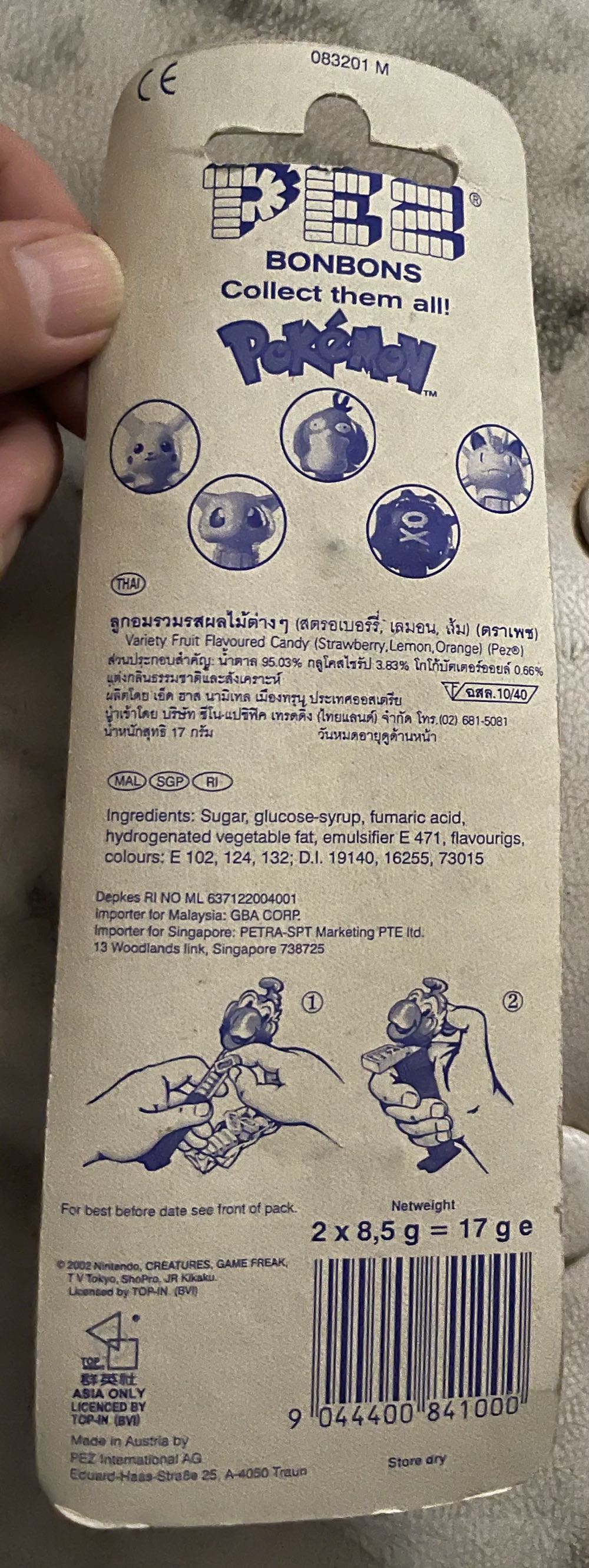 Pokémon - Bonbons  pez collectible [Barcode 9044400841000] - Main Image 2