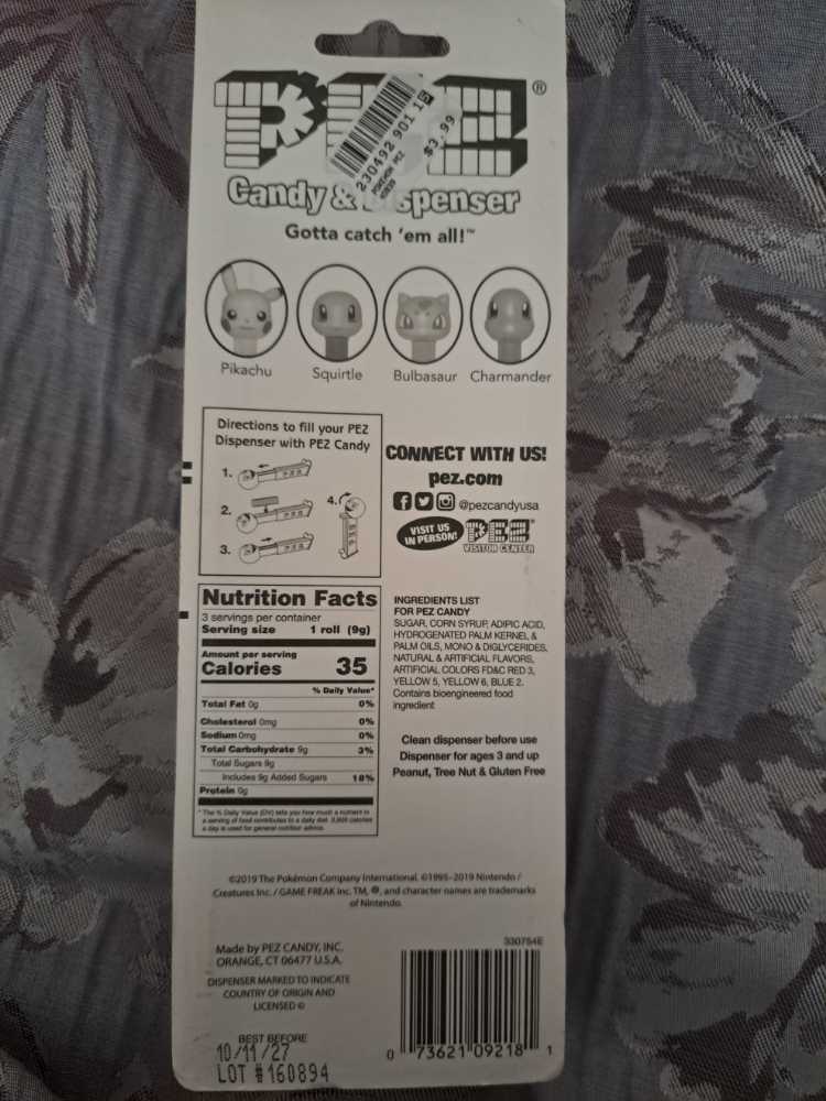 Pokemon - Charmander - Pokemon pez collectible [Barcode 073621092181] - Main Image 2