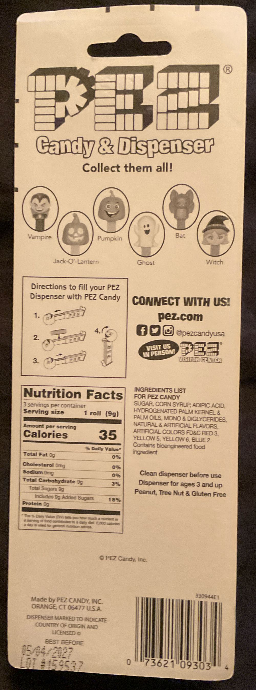 Halloween - Vampire Crystal - Holiday - Halloween pez collectible [Barcode 073621093034] - Main Image 2