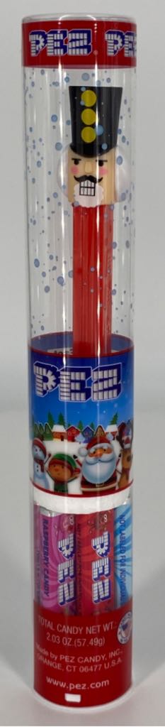 Christmas - Nutcracker, 3 yellow dots on hat, red stem - Christmas pez collectible - Main Image 2