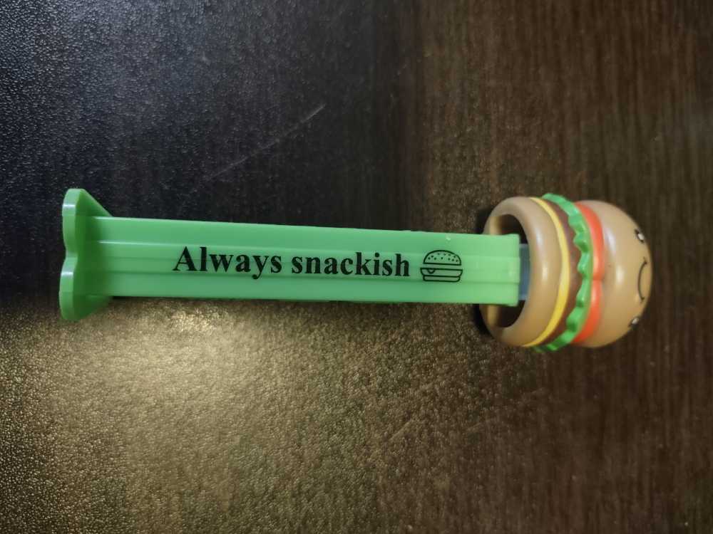 Treats - Hamburger - Always Snackish   pez collectible - Main Image 1
