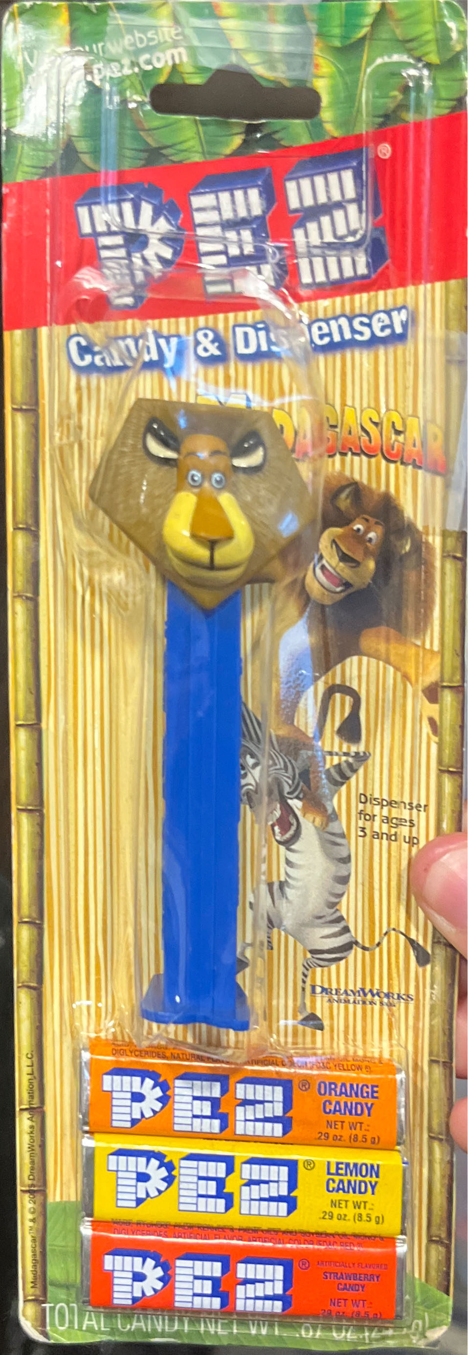 Madagascar Alex Mouth Stripe - Dreamworks - Madagascar pez collectible - Main Image 2
