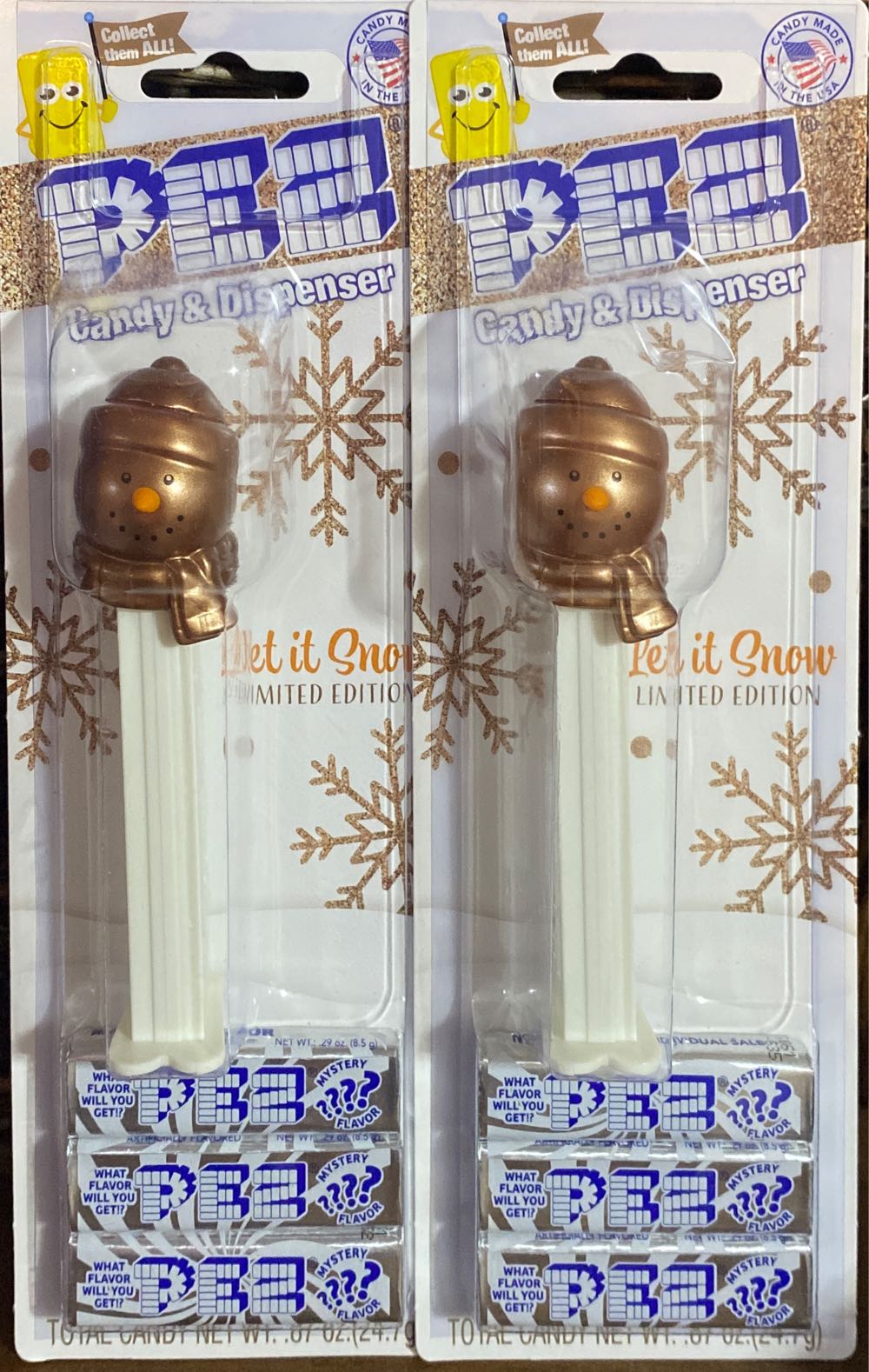 Christmas - Snowman Bronze Head - Limited Edition pez collectible [Barcode 073621090033] - Main Image 2