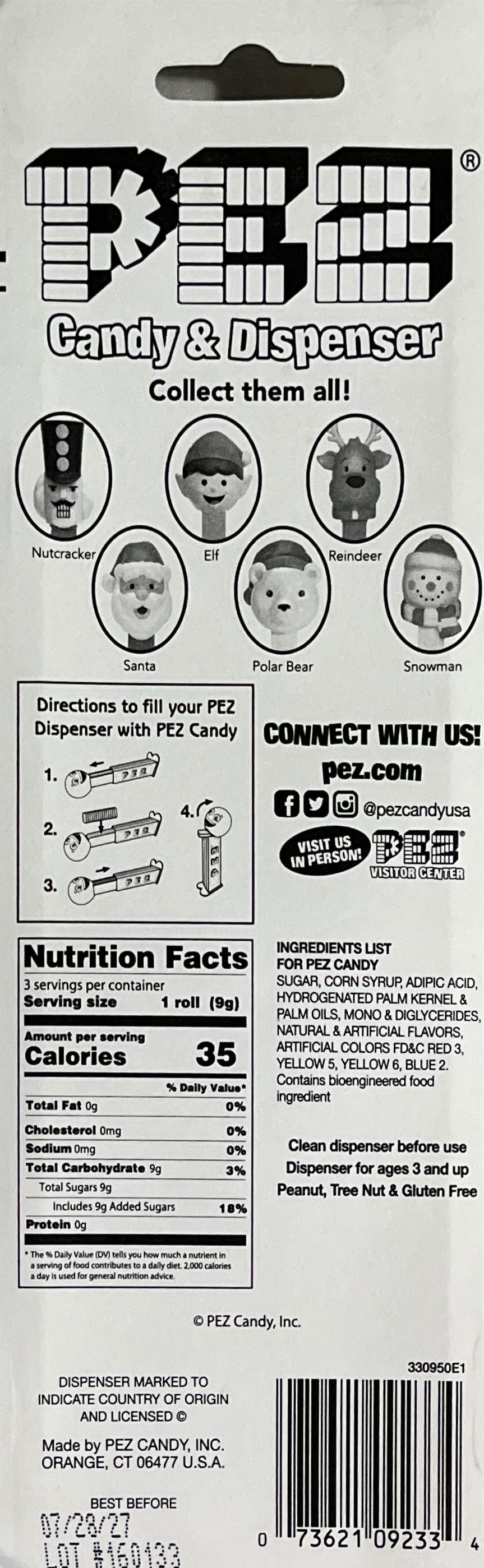 Christmas - Elf (2023) - Holiday - Christmas pez collectible [Barcode 073621092334] - Main Image 2