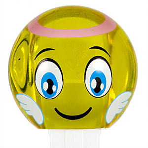 Emoji - Angel Yellow Crystal - funky faces pez collectible - Main Image 3