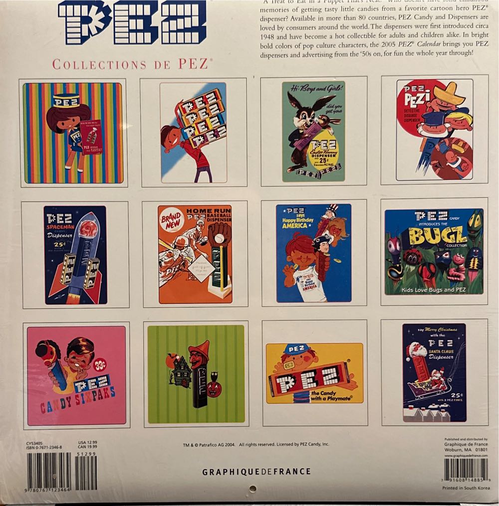 Pez - Calendar - 2005  pez collectible - Main Image 2