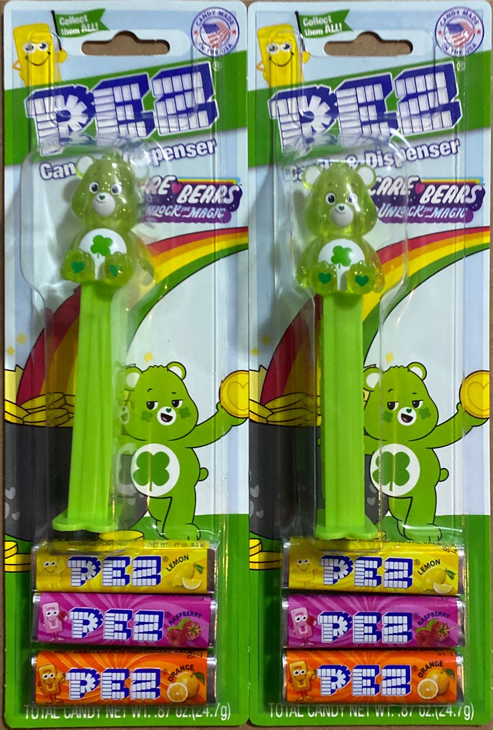 St. Patrick’s Day 2023 - Crystal Care Bear - Limited Edition pez collectible - Main Image 2