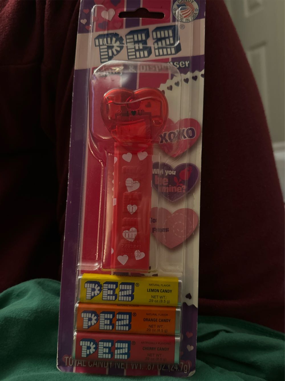 Valentine’s Day - Red Crystal "Be Mine” Heart - Valentine’s Day pez collectible [Barcode 073621092143] - Main Image 2