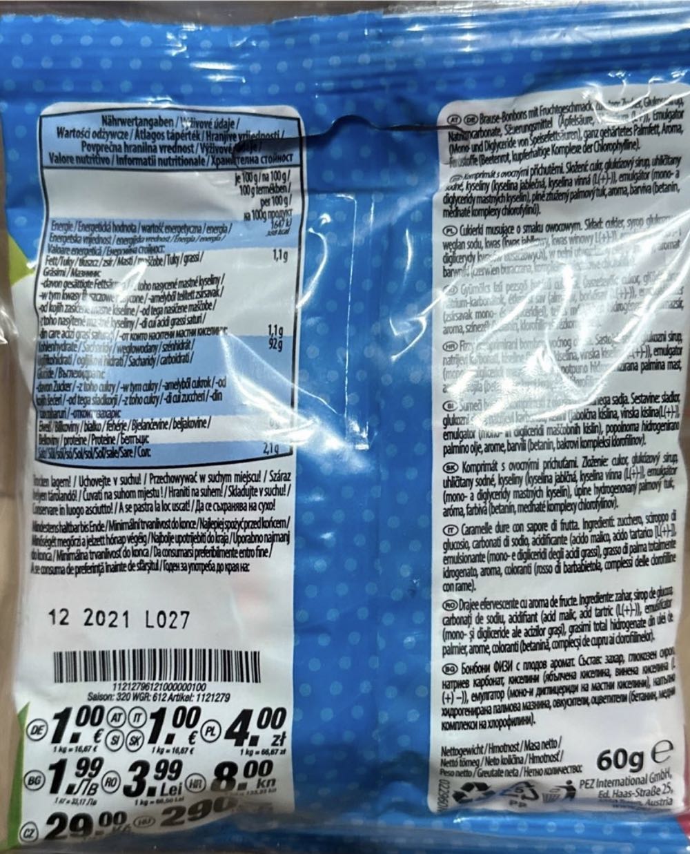 Pez - Fizzy Candy  pez collectible - Main Image 3