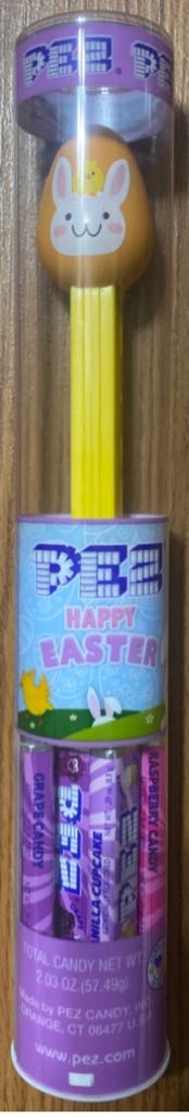 Easter - Egg Orange With Bunny And Chick - Easter pez collectible - Main Image 2