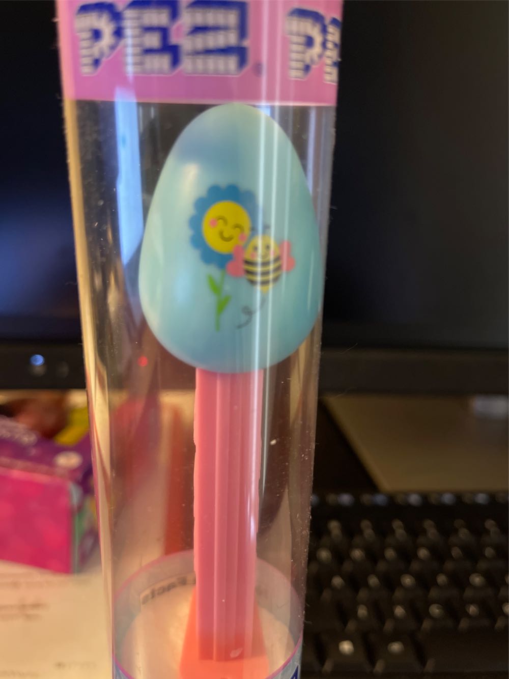Easter Egg Tube Bee & Flower - Easter pez collectible - Main Image 2