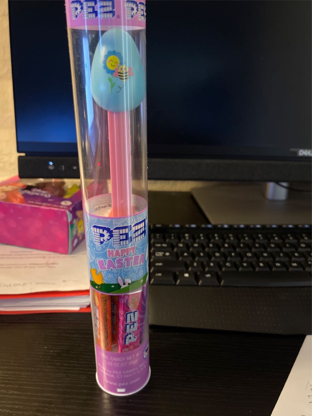 Easter Egg Tube Bee & Flower - Easter pez collectible - Main Image 3