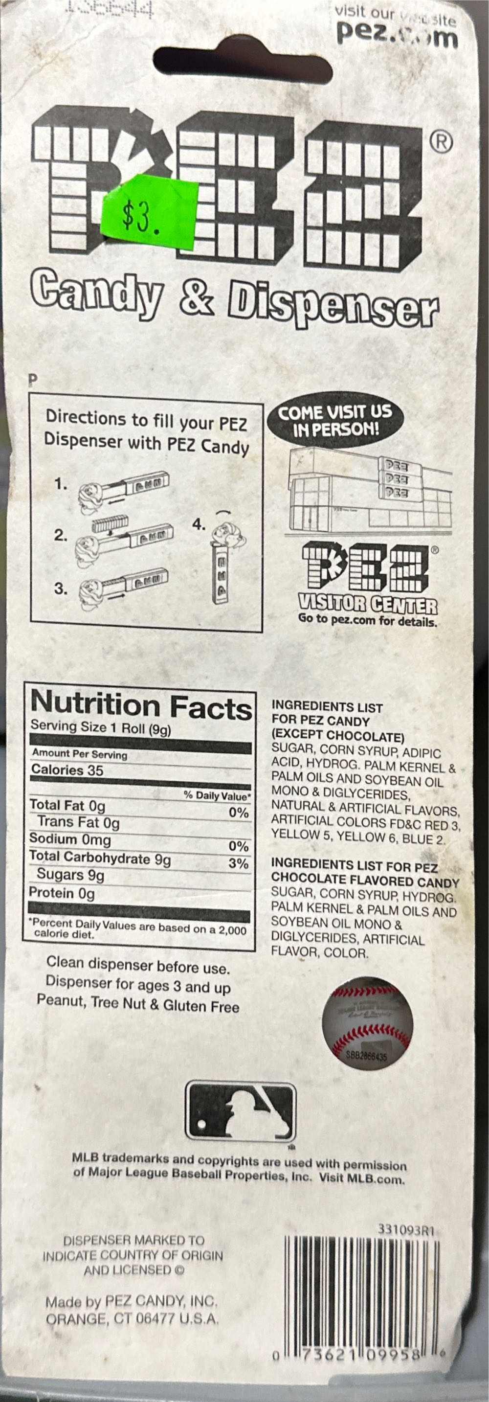 Baseball Cap - Texas Rangers  pez collectible - Main Image 2