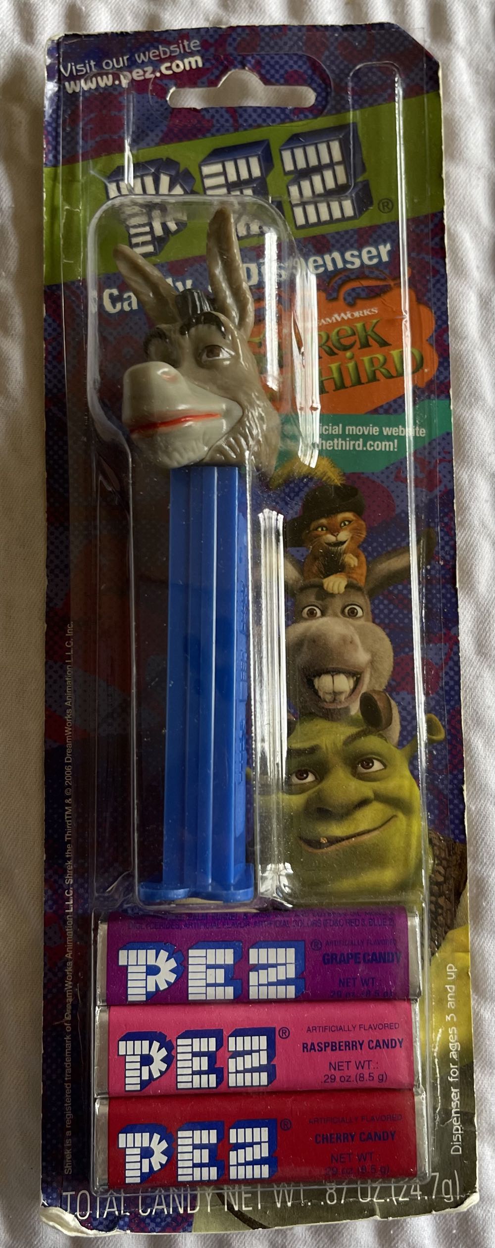 Shrek The Third - Donkey  pez collectible [Barcode 073621008311] - Main Image 1