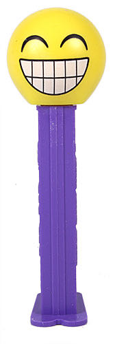 Emoji - Cheesing Purple Stem - funky faces pez collectible - Main Image 3