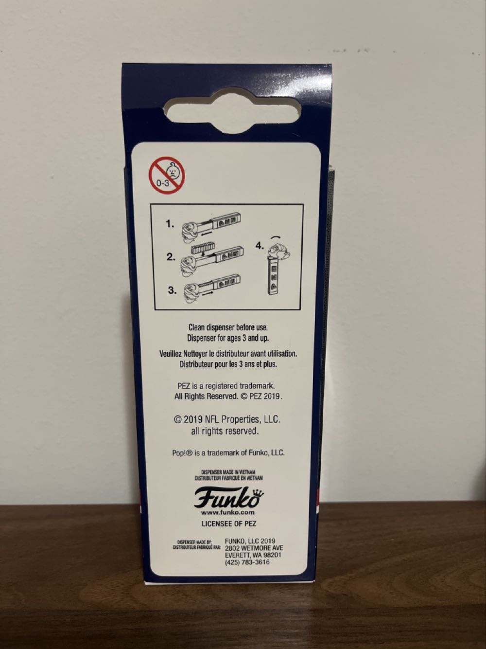 New England Patriots (Beanie) - Funko POP! - NFL pez collectible [Barcode 889698333603] - Main Image 2