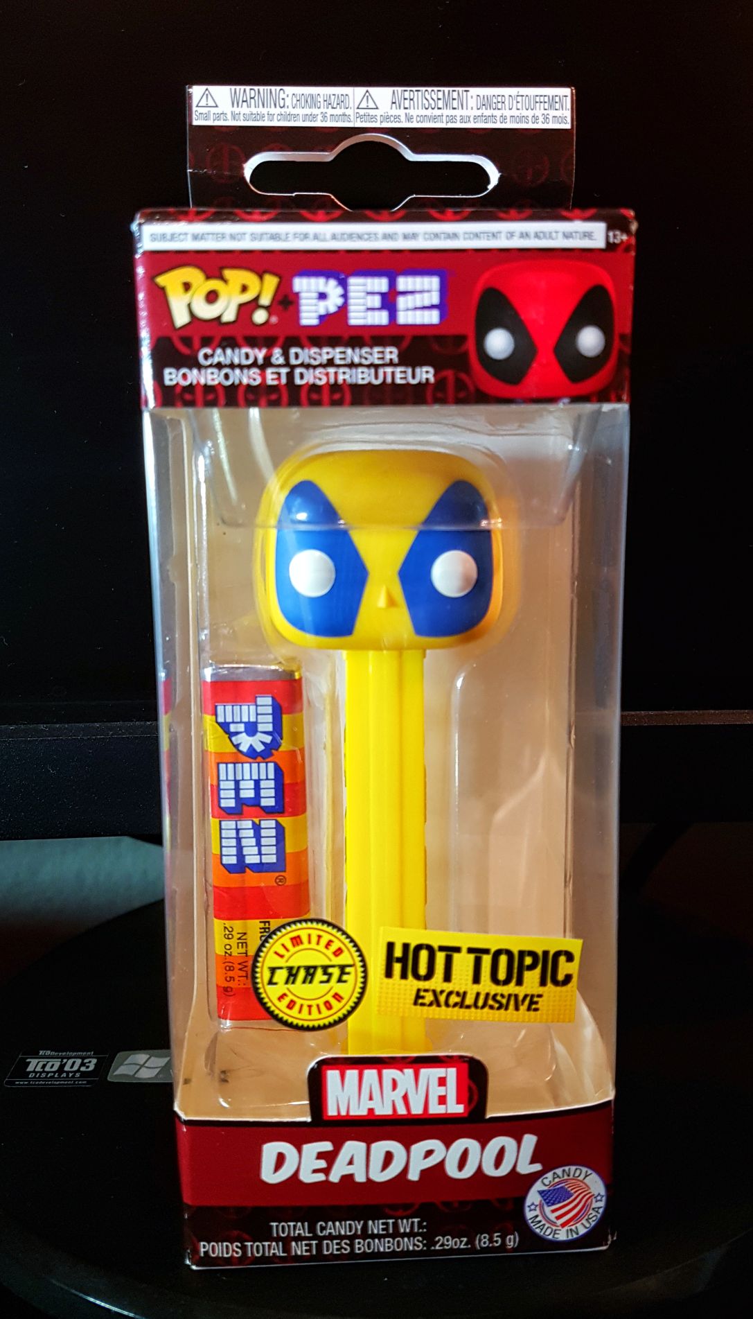 Funko POP! Pez - Deadpool (Yellow Hottopic Exclusive Chase)  pez collectible - Main Image 1
