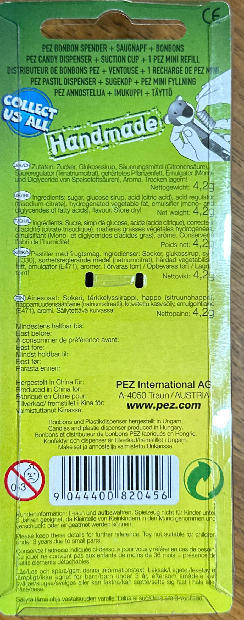 Pez Fantastic Candy & Dispenser - Forest Family - Owl  pez collectible [Barcode 9044400820456] - Main Image 2