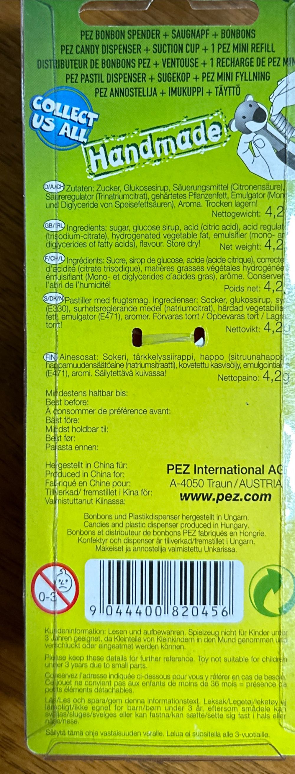 Pez Fantastic Candy & Dispenser - Forest Family - Fox  pez collectible - Main Image 2