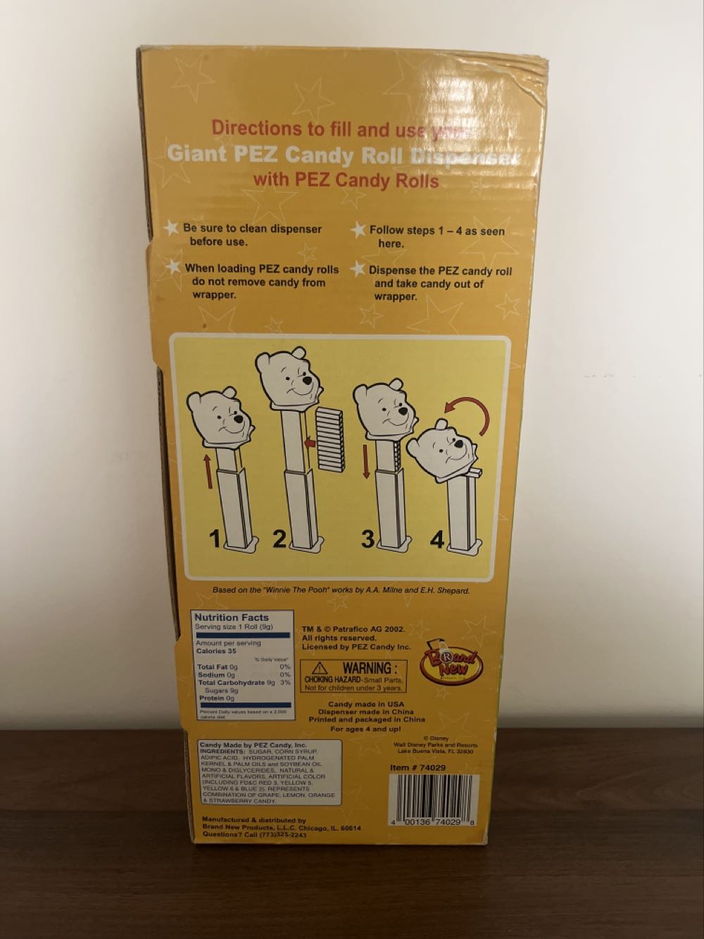 Pooh - Disney - Winnie The Pooh pez collectible [Barcode 400136740298] - Main Image 2