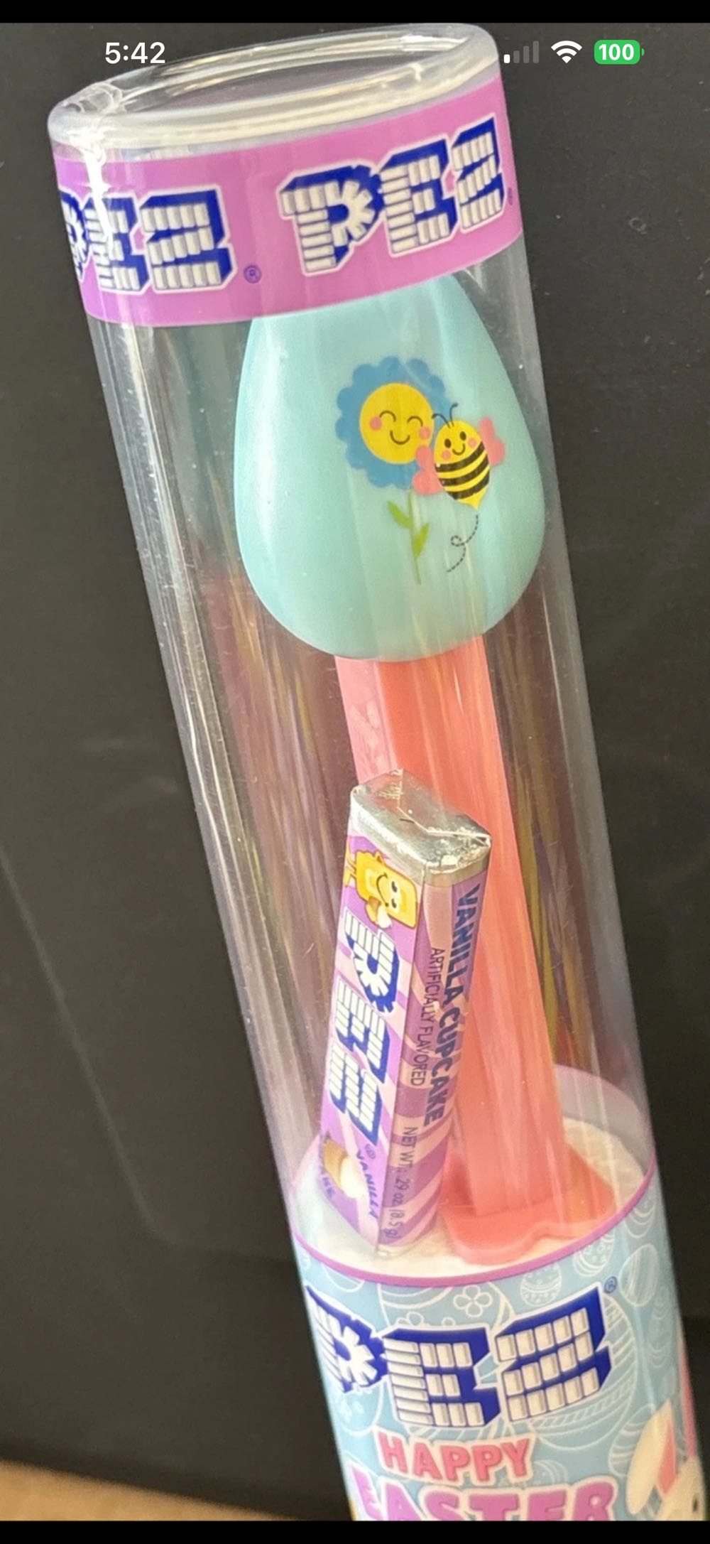 Easter - Egg - Blue With Bee And Flower - Easter pez collectible - Main Image 3