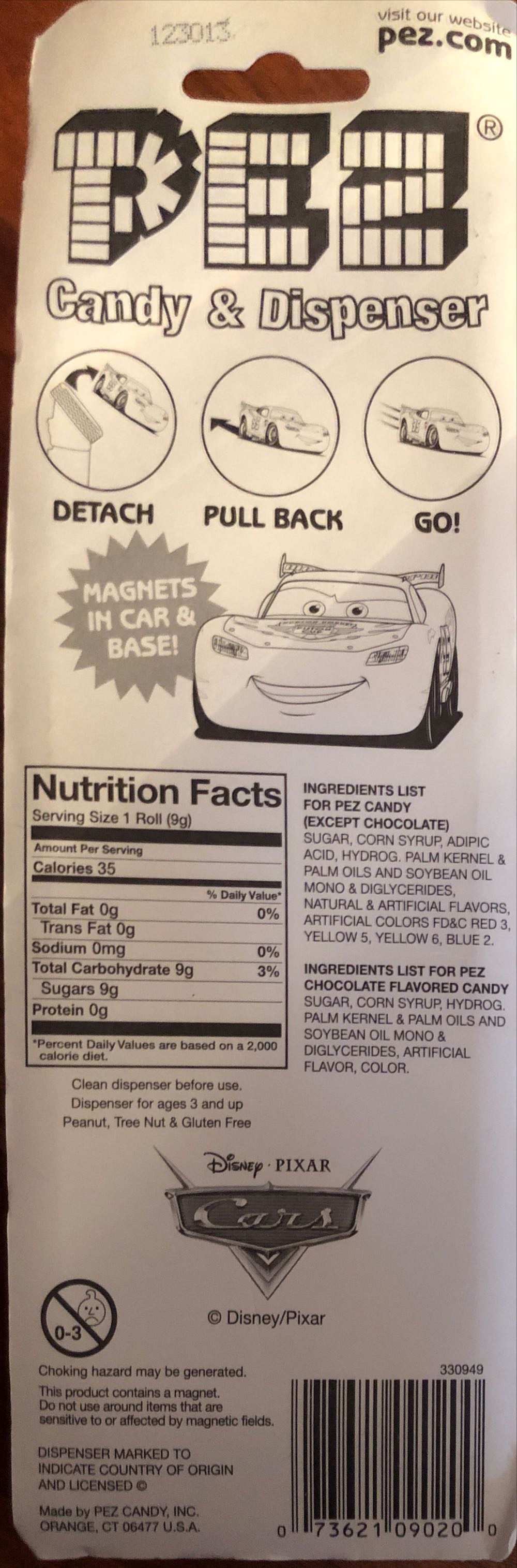 Disney Pixar Tow Mater Pez Dispenser - Disney - Cars pez collectible [Barcode 073621090200] - Main Image 2