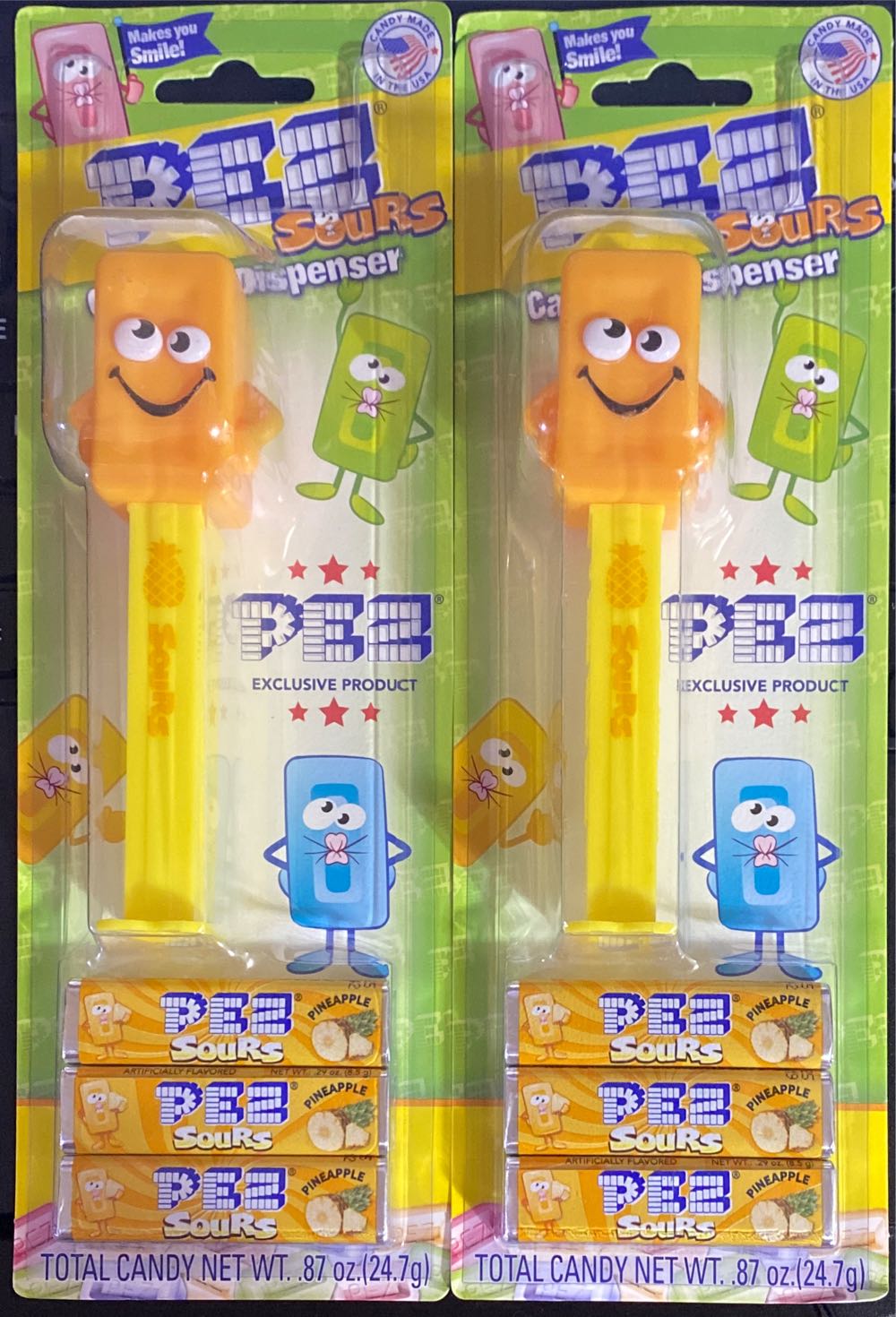 Mascot - Sour Pineapple - Limited Edition pez collectible [Barcode 073621061910] - Main Image 2